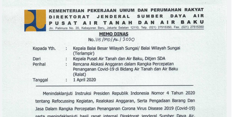 Sejumlah+proyek+di+air+baku+dibatalkan