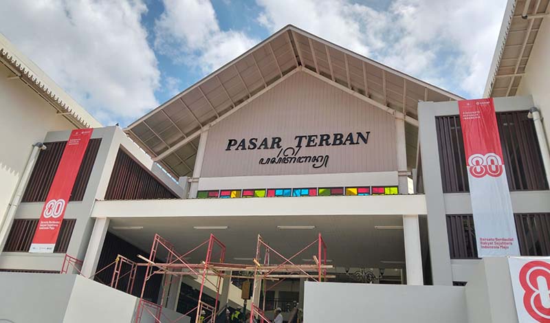 Progres+pembangunaan+Pasar+Terban+92+persen+lebih